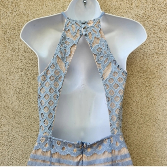 Lulu's Steal A Kiss Dress Extra Small Blue Lace Lined Event - Picture 3 of 10